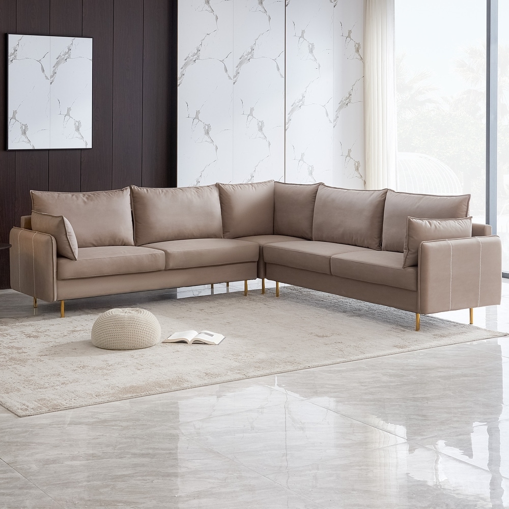 Hooker furniture weldon shop tufted sectional sofa