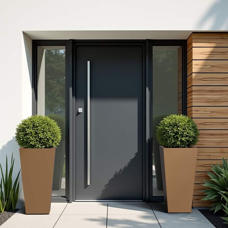 Dovelina Modern Tapered Metal Planter - Elevate Your Space, Indoors & Outdoors
