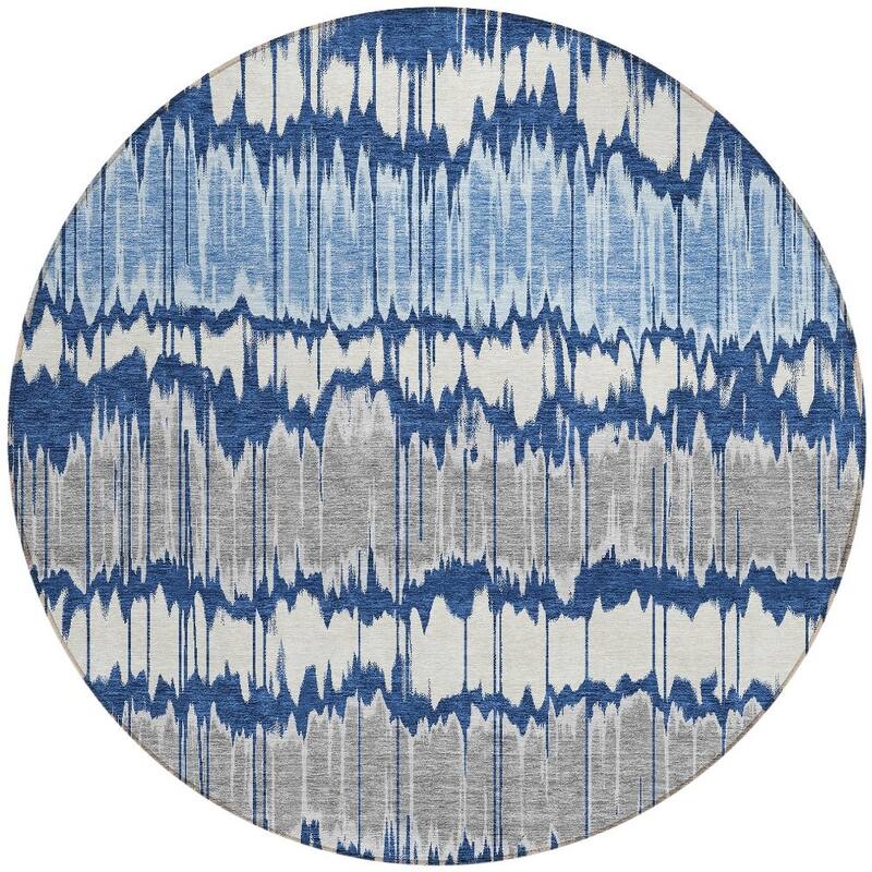 HomeRoots Striped Transitional Rectangle Outdoor Rug
