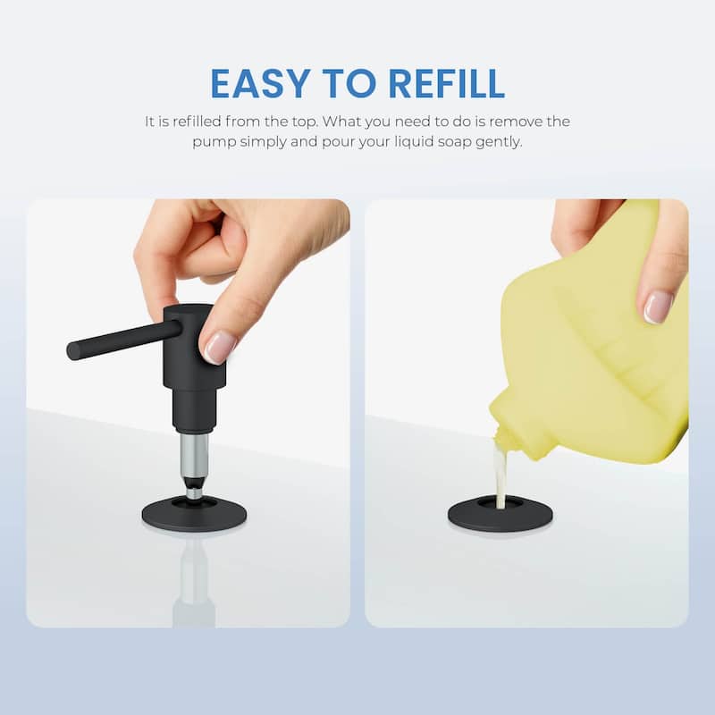 Kitchen Lead Free Solid Brass Construction Soap Dispenser