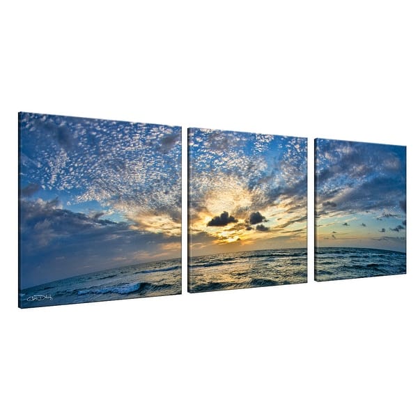Ready2hangart Ocean 3 Piece Wrapped Canvas Wall Art Set On Sale Overstock 9066763