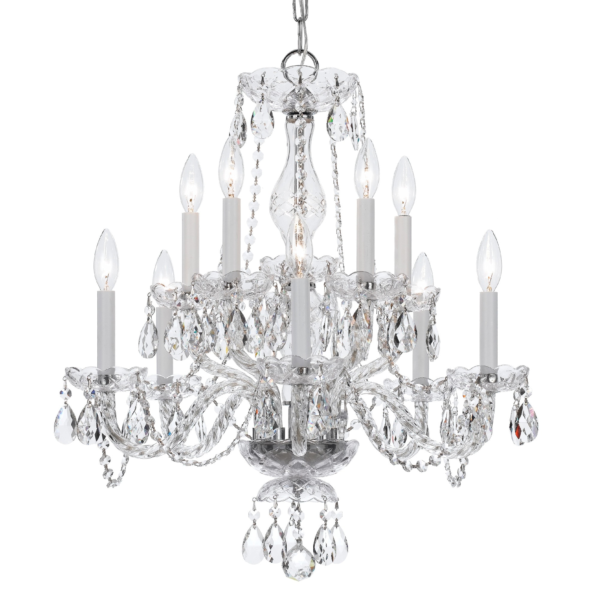 Crystorama Lighting Group 5080-CL-I Traditional Crystal 10 Light 23"