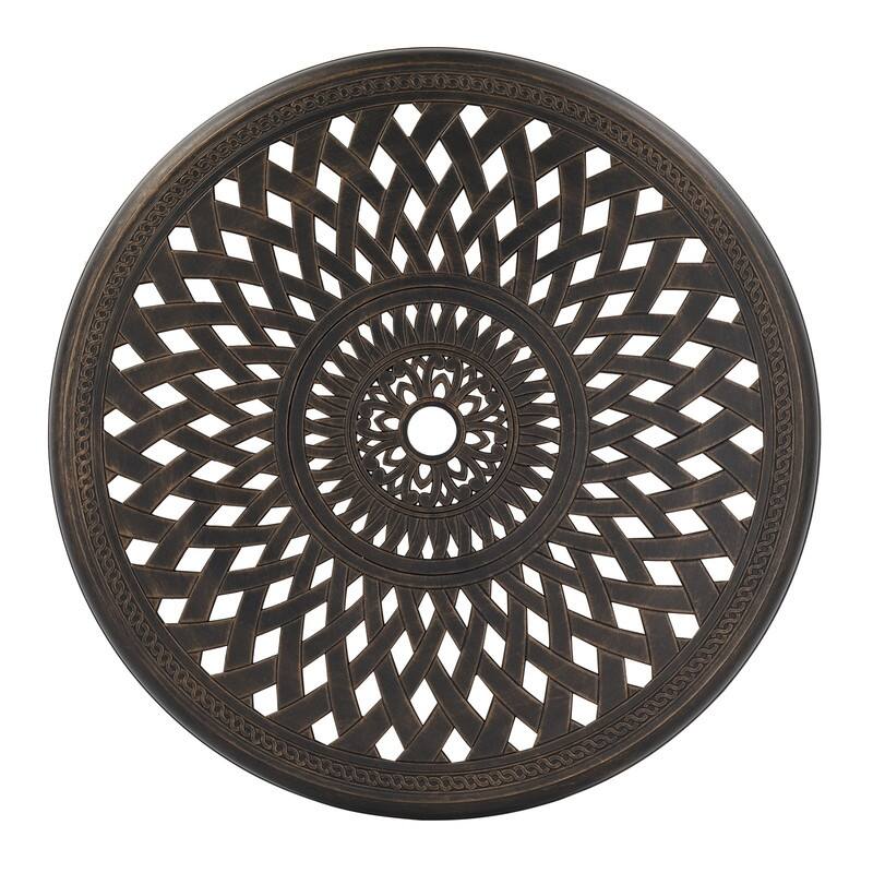 Patio 30.7 in. Cast Aluminum Table