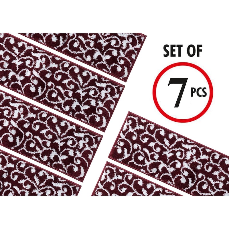 SussexHome Leaves Pattern Stair Treads
