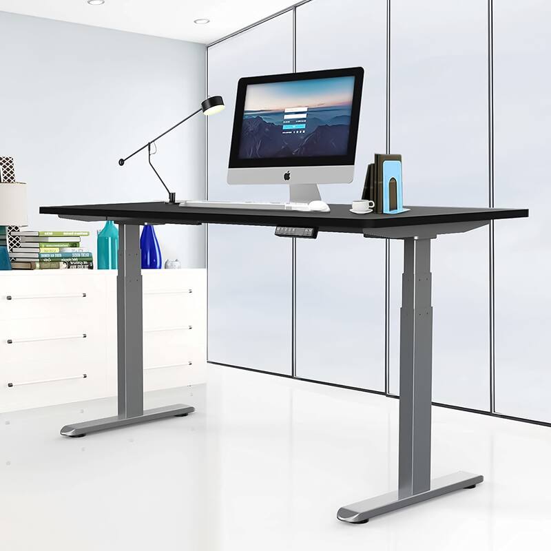 Dual Motor Electric Adjustable Standing Computer Desk Legs Sit Stand