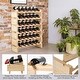 preview thumbnail 3 of 4, 6 Tier Stackable Wooden Wine Rack Modular Wine Display Shelves