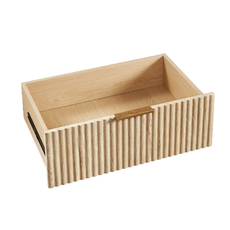 3 Drawers Drasser 2pcs, 27.6'' Wide Modern Chest Of Drawers Curved Wave Design,Nightstand,Wood Drawer Organizer