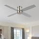 preview thumbnail 10 of 12, WINGBO 44" and 52" Flush Mount DC Ceiling Fan without Lights, 4 Reversible Blades