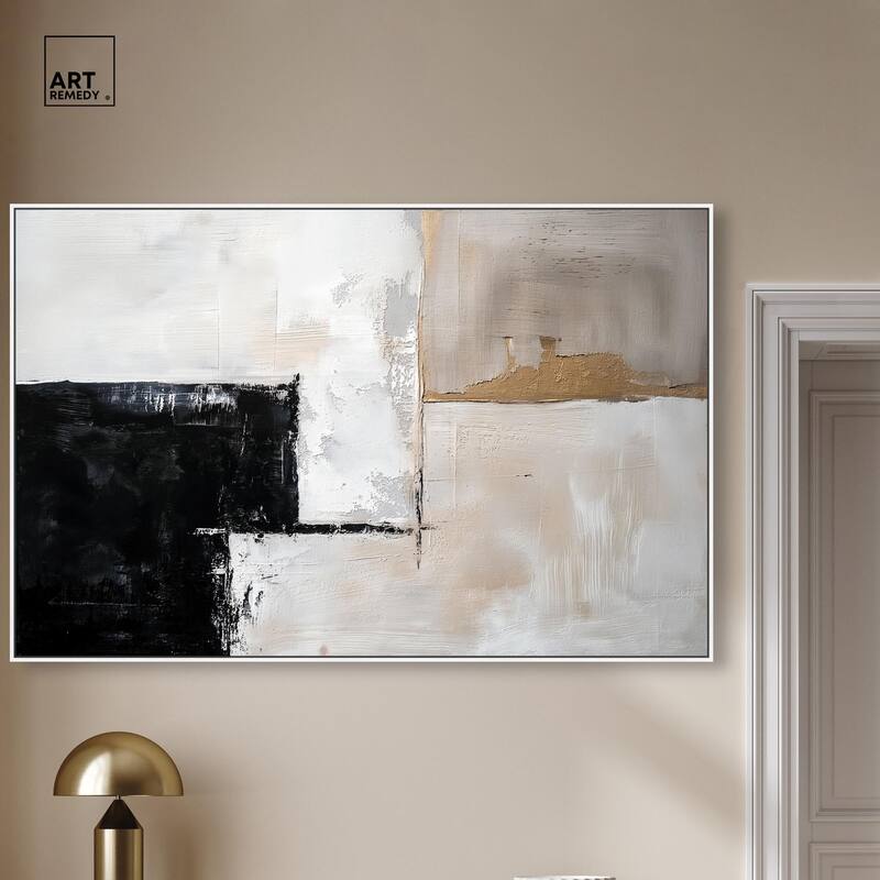Black Dust and White Ash II Canvas by Art Remedy