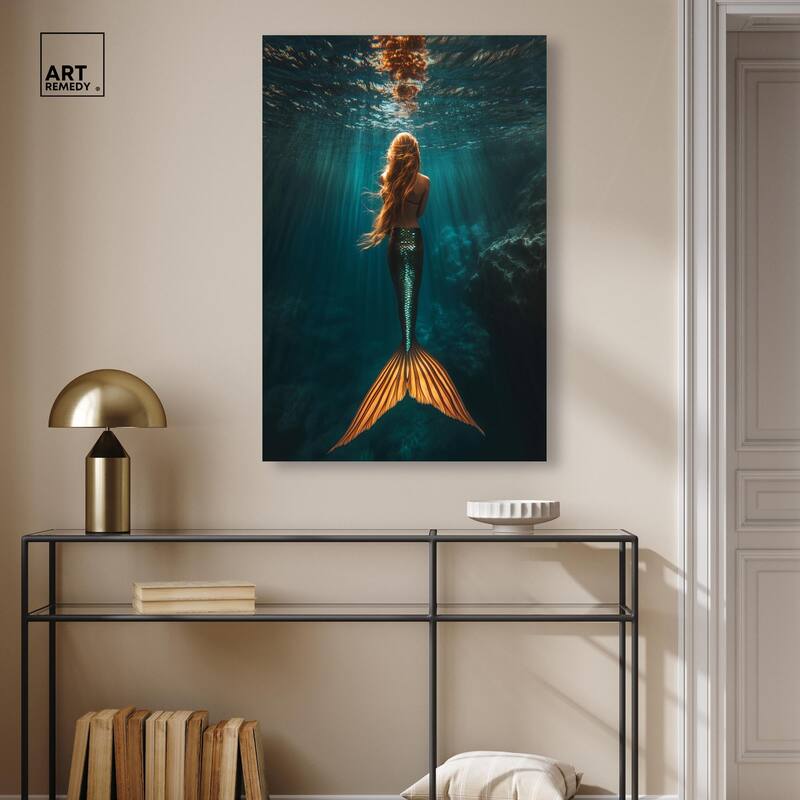 Mermaid Day Canvas by Art Remedy, Gallery Wrapped