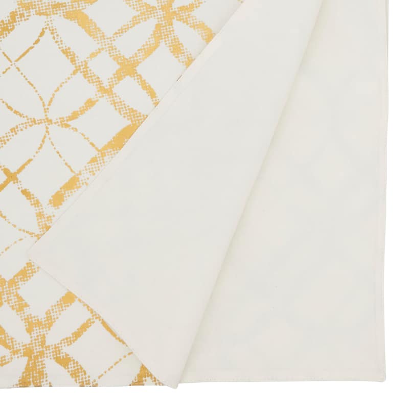 Elegant Metallic Foil Print Table Runner - 16"x72"