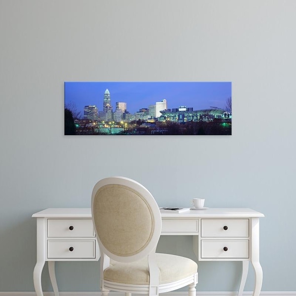Easy Art Prints Panoramic Images's 'Charlotte NC' Premium Canvas Art