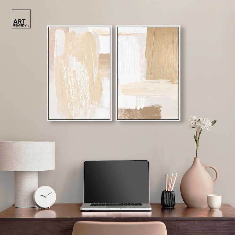 Tactile Textures II Canvas Set of 2 by Art Remedy