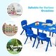 preview thumbnail 8 of 8, Gymax 6-pack Kids Plastic Stackable Classroom Chairs Indoor/Outdoor - 14'' X 13'' X 21''