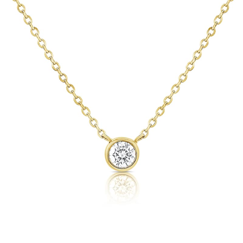 Joelle Collection 14K Gold Diamond Necklace - Yellow