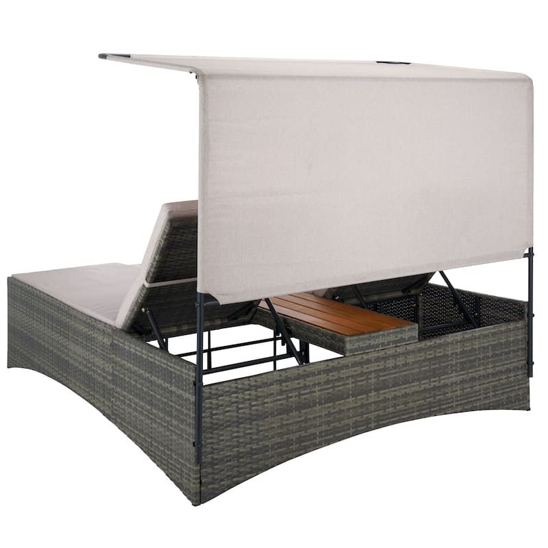 SAFAVIEH Outdoor Living Adora Double Daybed - 24"W x 25"D x 64"H