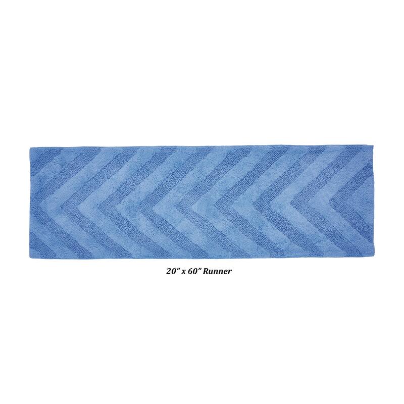 Better Trends Bathroom Rug 100% Cotton Tufted Water Absorbent Bath Rug for Shower, Sink Bath Mats Machine Wash Hugo Collection