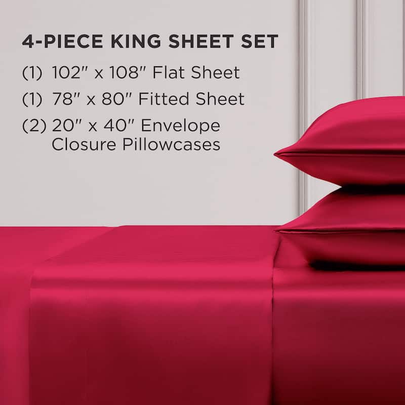 Juicy Couture Silky Satin Sheet Set