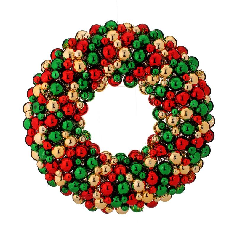 24" Deluxe Mixed Ball Wreath