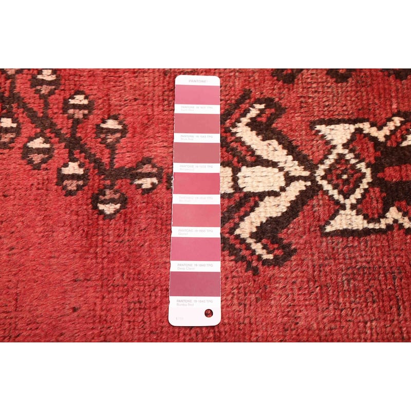 ECARPETGALLERY Hand-knotted Andelz Red Wool Rug - 3'10 x 6'5