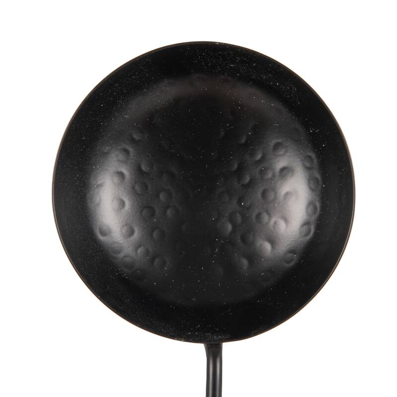Hammered Stainless Steel Scoops with Leather Tie (Set of 4 Sizes)