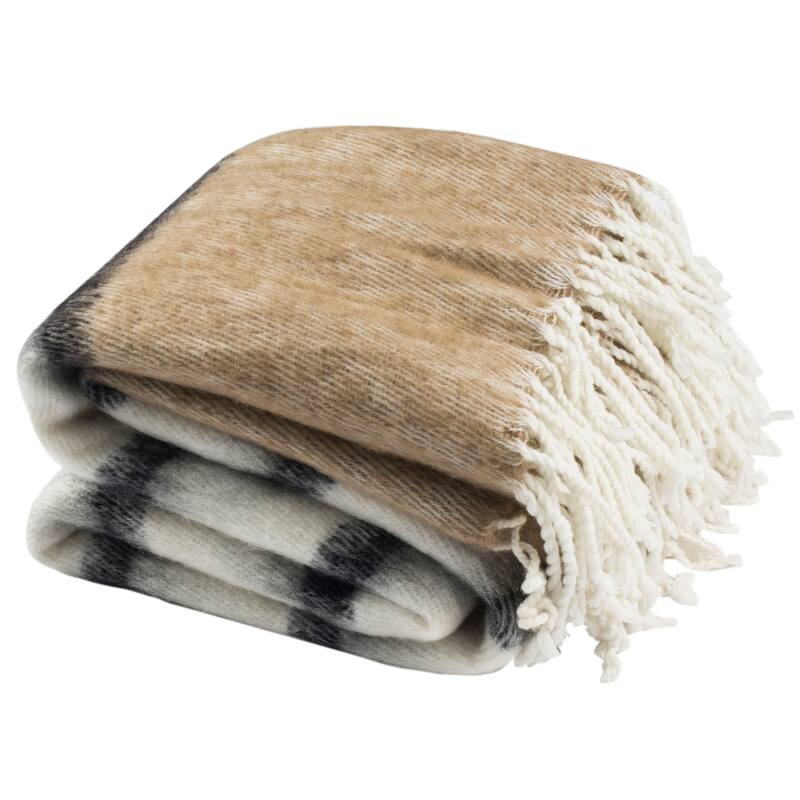 SAFAVIEH Semsa Brown 50 x 70-inch Throw Blanket