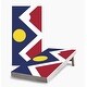 preview thumbnail 1 of 5, Denver City Flag Cornhole Game (Choose Wraps or Boards) 2x4 Boards (24" x 48") - Include ALL Accessories