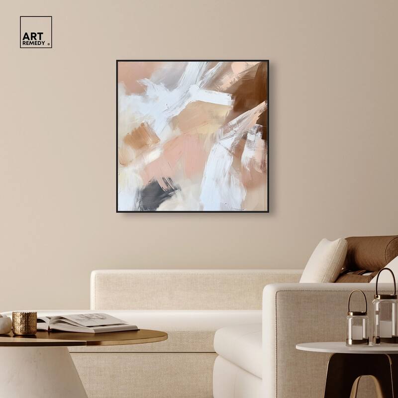 Taupe and Ash I Canvas by Art Remedy
