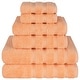 preview thumbnail 17 of 19, American Soft Linen Luxury 6 Piece Towel Set, 2 Bath Towels 2 Hand Towels 2 Washcloths, 100% Cotton Turkish Towels for Bathroom Malibu Peach