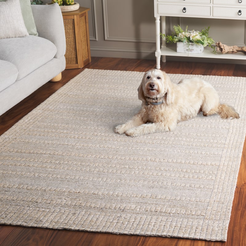 SAFAVIEH Flatweave Natural Giannetta Fiber Farmhouse Hemp Rug