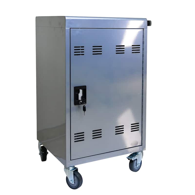 Mobile Charging Cart and Cabinet for Tablets Laptops 35-Device