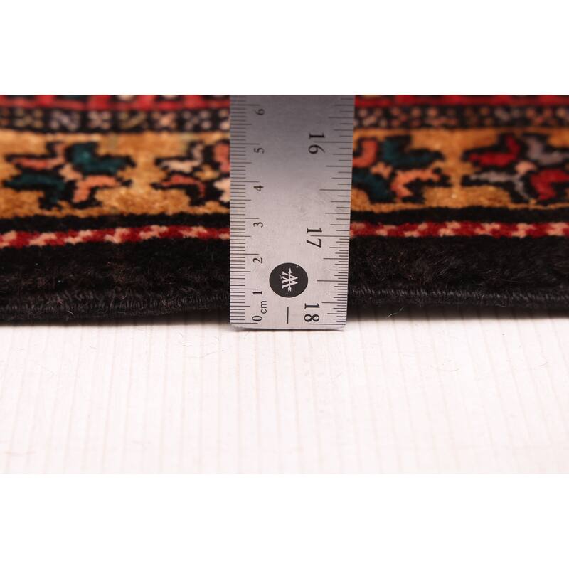 ECARPETGALLERY Hand-knotted Konya Anatolian Dark Navy, Red Wool Rug - 4'0 x 9'4