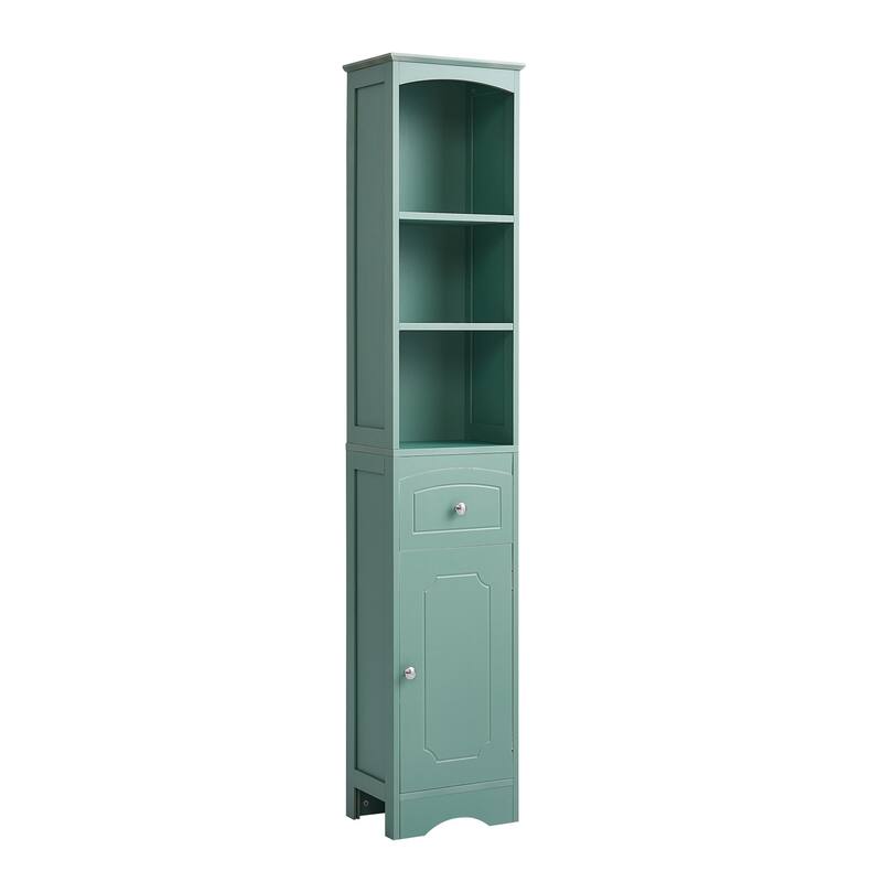 67" Tall Freestanding Bathroom Storage Cabinet with Doors and Adjustable Shelves - 68" Tall
