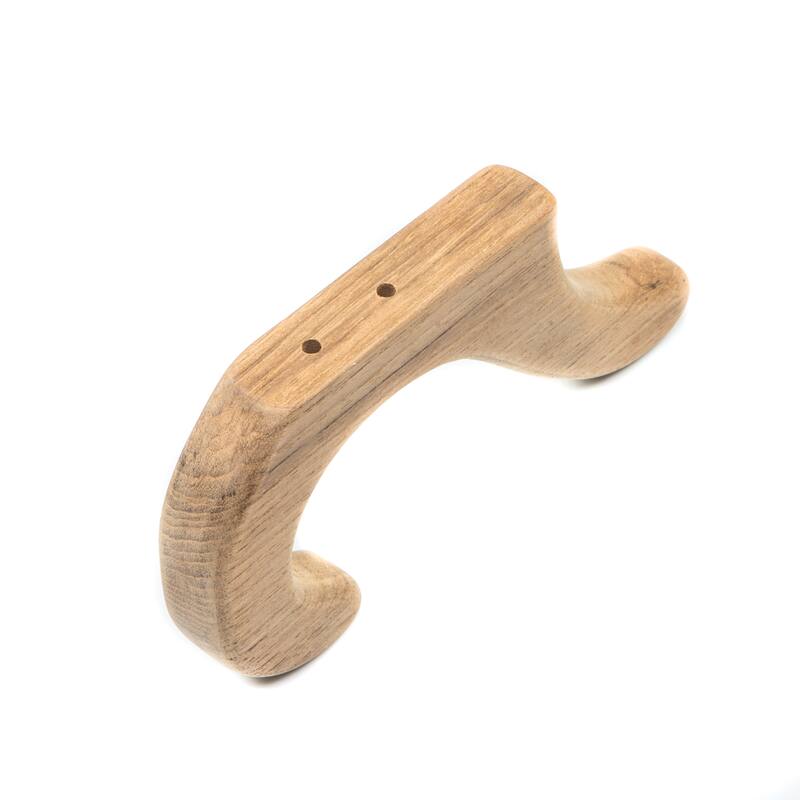 Solid Teak Hook - 7" H x 3-3/4" D x 7/8" Thick