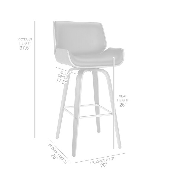 Tyler Bar or Counter Height Swivel Bar Stool
