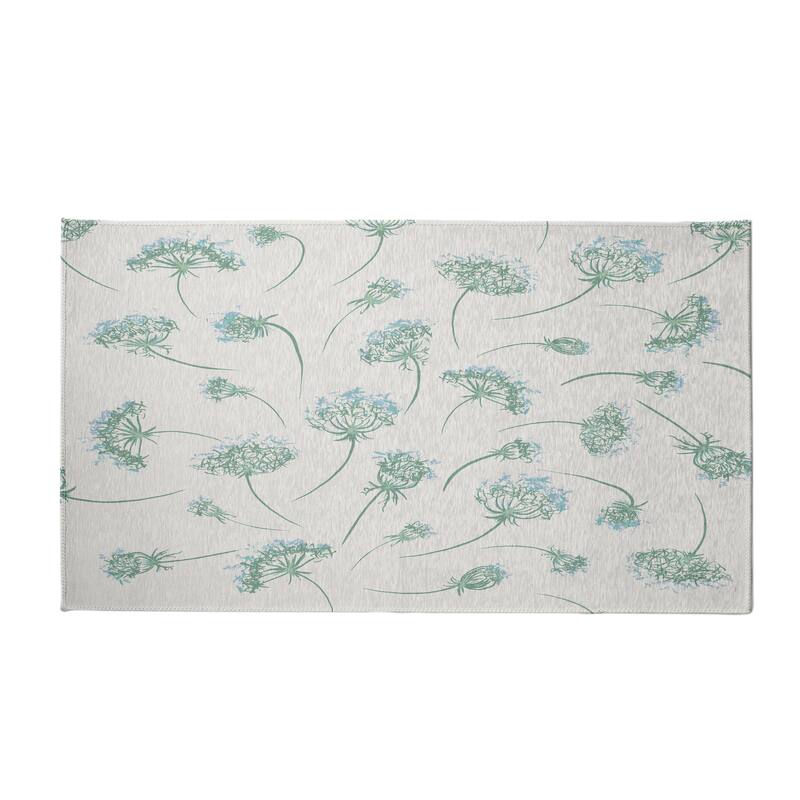 Wishing Flowers Rug - 3' x 5' - Green