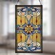 preview thumbnail 5 of 10, River of Goods Brandi's Amber Stained Glass 26-inch Window Panel - M