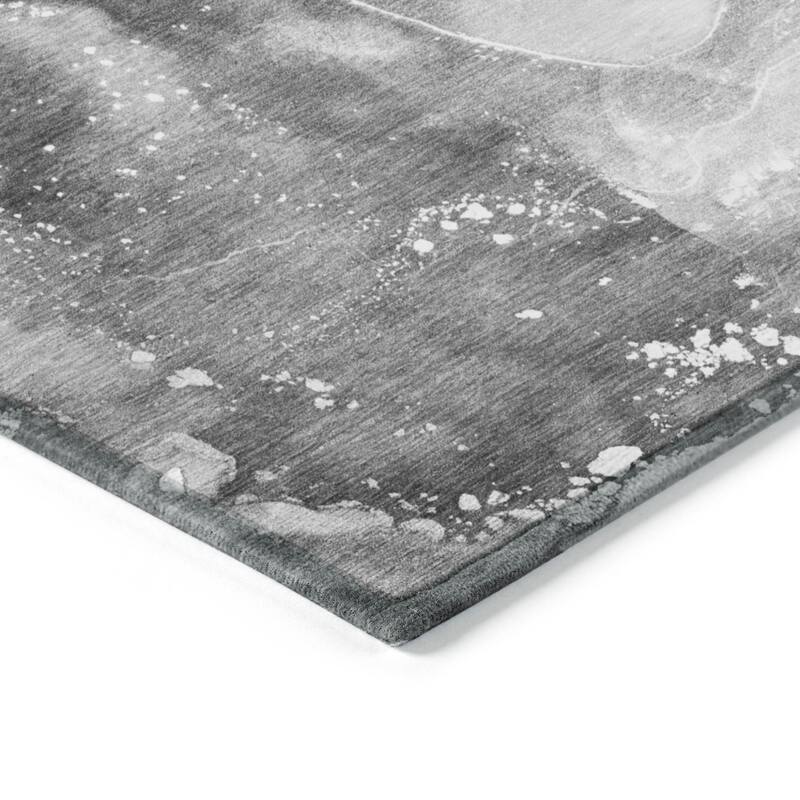 Alrim Modern Art-Inspired Weather Resistant Classic Meets Modern Outdoor Rug