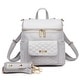 preview thumbnail 21 of 27, Petit Monaco Diaper Bag - 11X11X6 Stone Grey