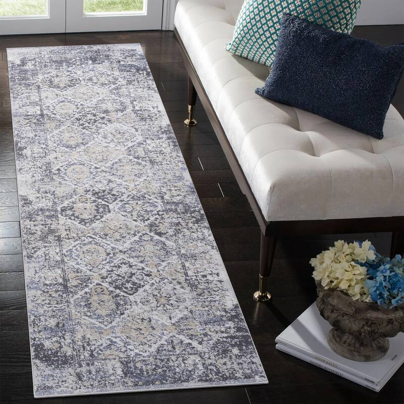 LOOM & LUXE Collection 2X3 Brown/Striped Non-Shedding Area Rug - 96" D x 26" W x 0.28" H