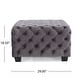 preview thumbnail 50 of 54, Jaymee Modern Glam Button Tufted Velvet Ottoman by Christopher Knight Home