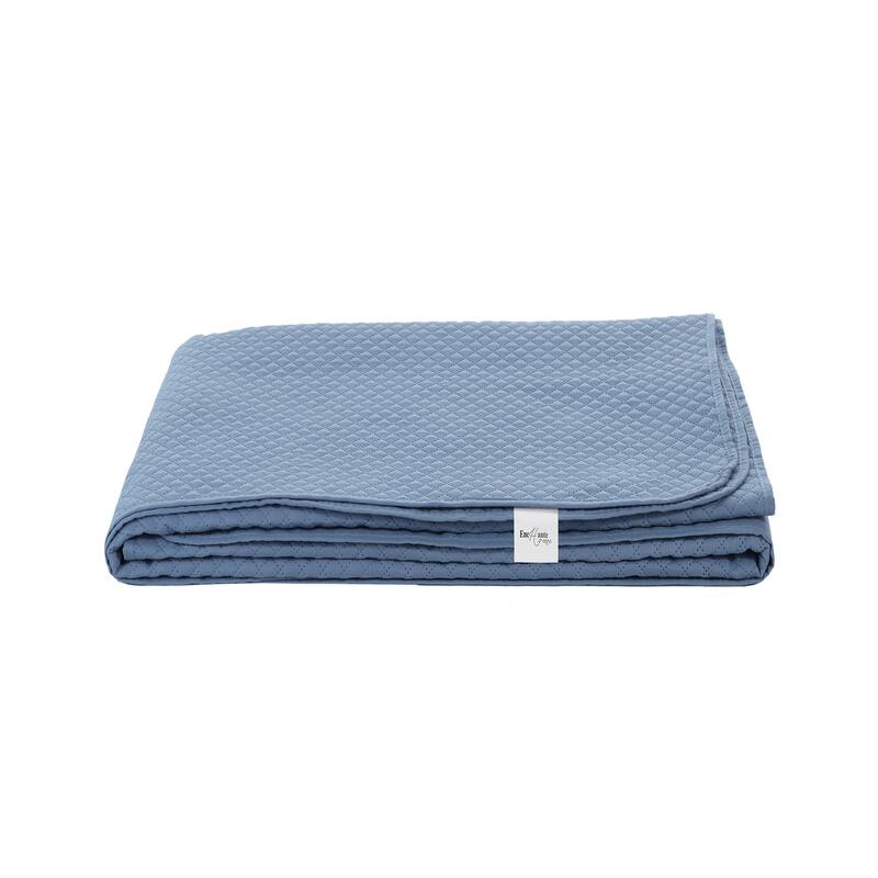 Depera Home Quilted Bedspread Set (Set of 3) - Blue - Queen