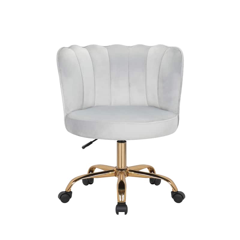 Porthos Home Alma Velvet Swivel Office Chair