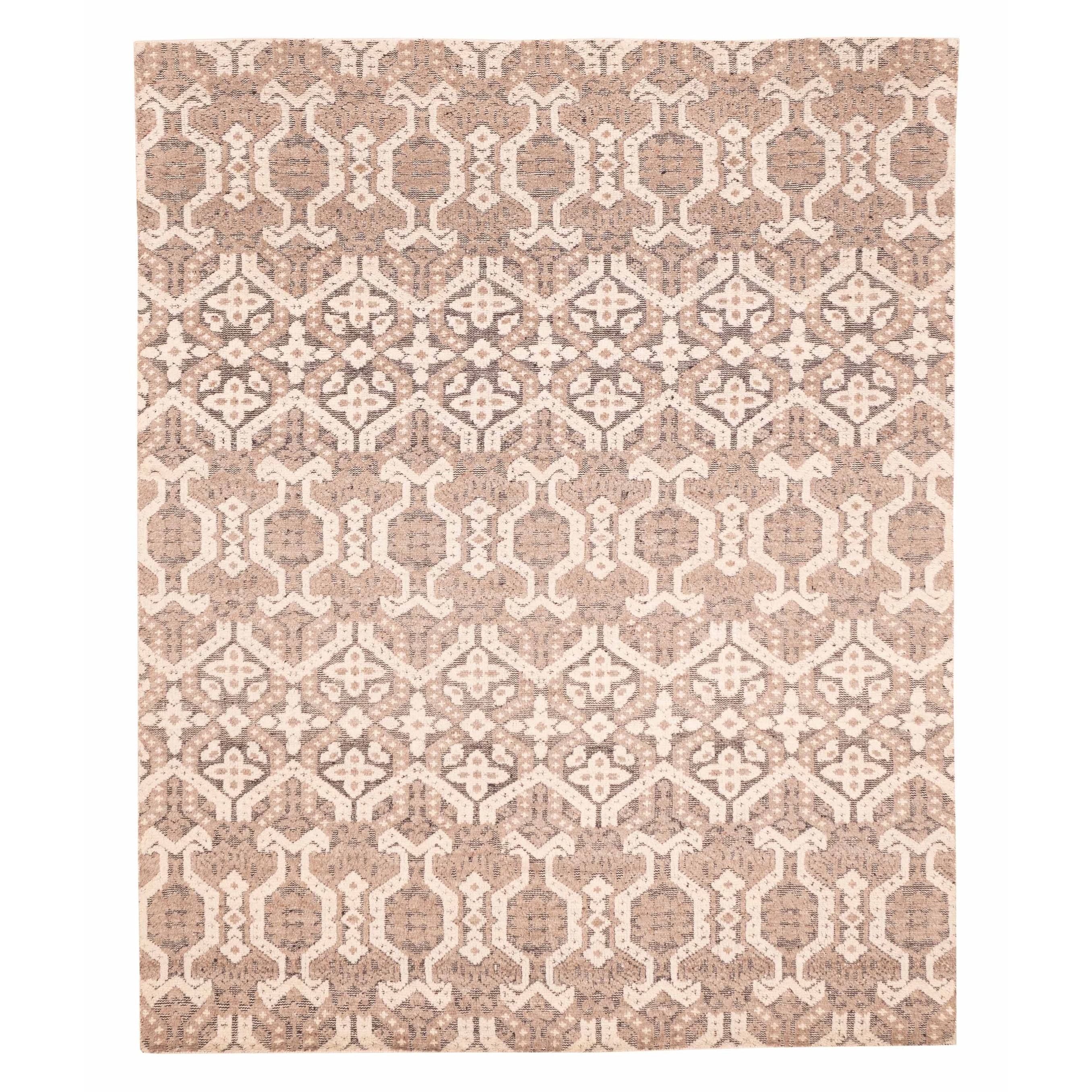 ECARPETGALLERY Hand-knotted Tangier Tan Wool Rug - 8'4 x 10'2