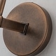 preview thumbnail 4 of 5, H28" Antique Bronze Vertical Wall Lamp with Faceted K9 Crystal Modern Crystal Wall Sconce for Bathroom Hallway