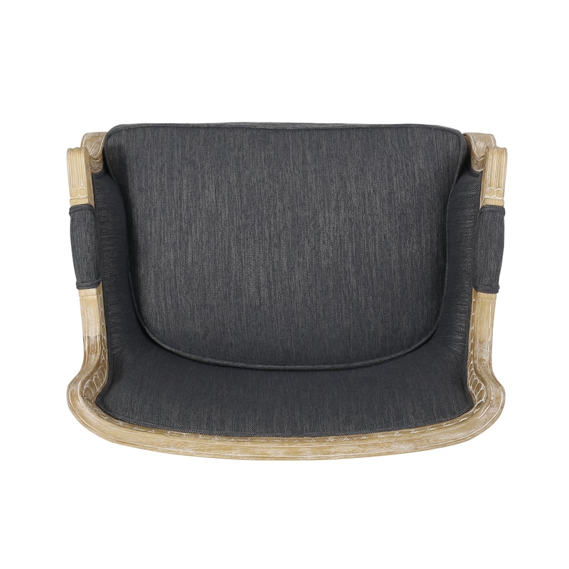 Modern 35" Upholstered Club Chair with Rubber Wood Frame for Living Room