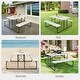 preview thumbnail 7 of 23, Indoor and Outdoor Folding Picnic Table Bench Set with Wood-like Texture - 59" x 54" x 28.5"(L X W X H)