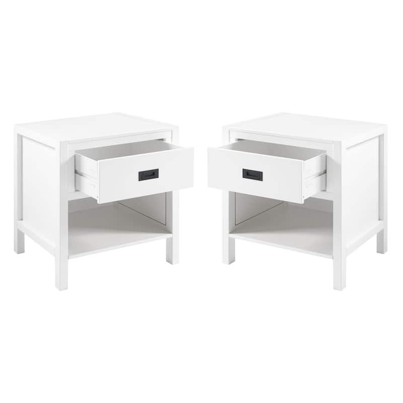 Middlebrook Solid Wood Modern 1-Drawer Nightstands, Set of 2