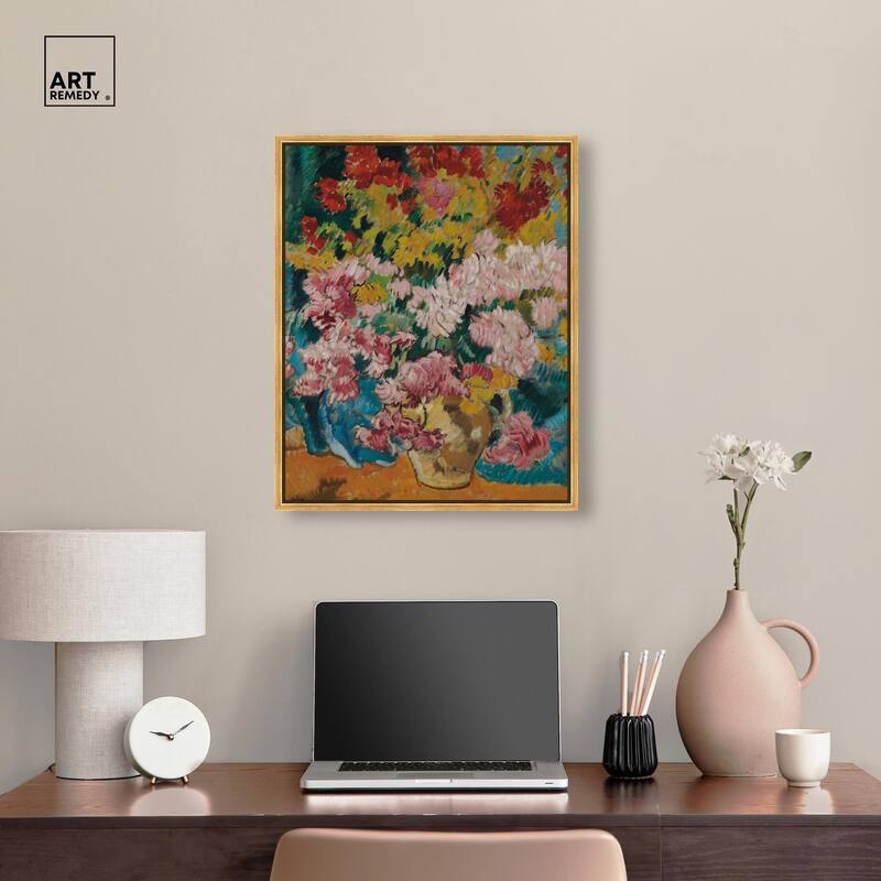 Give him Flores Canvas by Art Remedy
