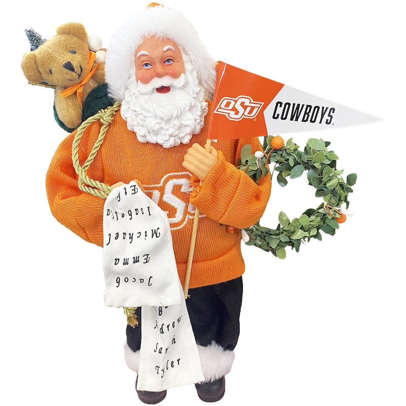 12" Oklahoma State Proud Santa